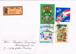 48692. Carta Certificada WIEN (Austria) 1995. Stamp Vereinten Nationen Y CEMT Europa - 1991-00 Lettres