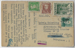 Brazil 1958 Postcard São Paulo View Publisher Piccoli Sent To Kritzendorf Austria Stamp Botanical Garden + 3 Definitive - Cartas & Documentos