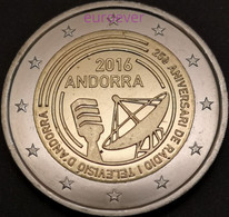 2 Euro Gedenkmünze 2016 Nr. 31 - Andorra - Rundfunk UNC Aus BU Coincard - Andorre