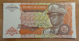 Congo Zaire 500.000 Zaires 1992 UNC FdS 500000 - República Democrática Del Congo & Zaire