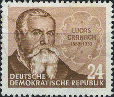 00466 - 001 - 1 MiNr. 384 DDR 1953 400. Todestag Von Lucas Cranach - Gebraucht