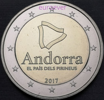 2 Euro Gedenkmünze 2017 Nr. 32 - Andorra - Land In Den Pyrenäen UNC Aus BU Coincard - Andorre