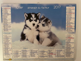 CALENDRIER - ALMANACH DU FACTEUR 2017  - Département SEINE ET MARNE - Chiens - Grand Format : 2001-...