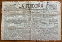 IL GIORNALE  LA TRIBUNA Del 12/9/1904.. CON RARE PUBBLICITA' D'EPOCA _ Inviato Per Posta - Primeras Ediciones