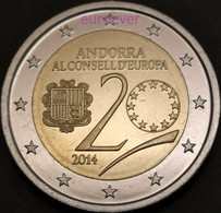 2 Euro Gedenkmünze 2014 Nr. 27 - Andorra - Mitgliedschaft Im Europarat UNC Aus BU Coincard - Andorra