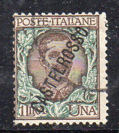 Y18 - CASTELROSSO 1924 , 1 Lira Bruno E Verde Usato N. 24 - Castelrosso