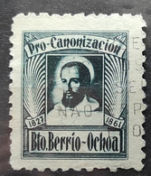 Pro Canonizacion Bto. Berrio-Ochoa Berrio Ochoa Religion Poster Stamp Label Vignette Viñeta Spain - Christianity