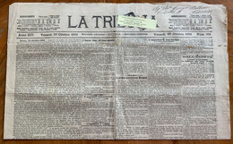 GIORNALE  LA TRIBUNA Del 30/10/1896  Completo E Con  RARE INSERZIONI PUBBLICITARIE ... - Prime Edizioni