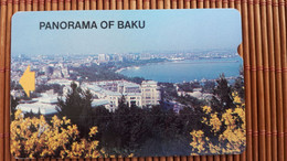Phonecard Panorama Of Baku 600 Units Used 2 Scans Rare - Azerbaïjan