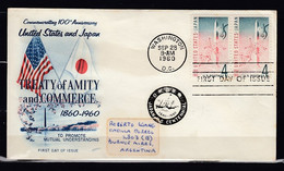 FDC United States And Japan Washington D.C. First Day Of Issue - 1951-1960