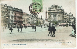 BRUXELLES-PLACE DE BROUCKERE-BRASSERIE ZOETEN INVAL LOUVAIN - Marktpleinen, Pleinen