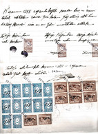 Turkey & Ottoman Empire -  Fiscal / Revenue & Rare Document With Stamps - 191 - Storia Postale