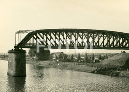 Netherlands Ijmuiden Railway Iron Bridge Over North Sea Canal Real Photo Holland Postcard - IJmuiden