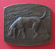 Médaille En Métal Jaune Signée Godefroid Devreese - Belgique - Société Royale Saint-Hubert - 1882 - 1932 - Professionals / Firms