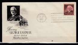 FDC George Eastman Rochester  First Day Of Issue - 1951-1960