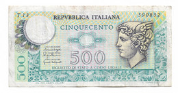 ITALIE - 500 LIRES 1976 - 500 Lire