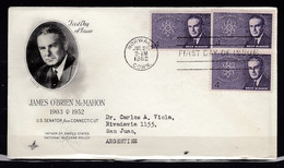 FDC James O'Brien Mc Mahon Norwalk Conn. First Day Of Issue - 1961-1970