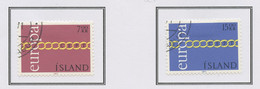 Islande - Island - Iceland 1971 Y&T N°404 à 405 - Michel N°451 à 452 (o) - EUROPA - Usati