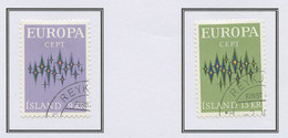 Islande - Island - Iceland 1972 Y&T N°414 à 415 - Michel N°461 à 462 (o) - EUROPA - Usati