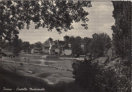 CARTOLINA  TORINO,PIEMONTE,CASTELLO MEDIOEVALE-STORIA,MEMORIA,CULTURA,RELIGIONE,IMPERO,BELLA ITALIA,VIAGGIATA 1956 - Castello Del Valentino