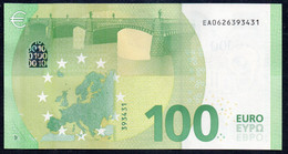 € 100  FRANCE  EA E001 DRAGHI  UNC - 100 Euro