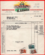 1950 : Factuur Van ## Établissements E. GOMEZ, COURCELLES-Centre ## Aan ## Mr. Jules GOENS,, Schaakstraat, 1, St. Kruis - 1950 - ...