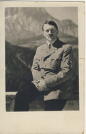 III Reich - Hitler In His Refuge On The Obersalzberg - Postcard Circulated On 03/17/1938 (2 Images) - Guerra 1939-45