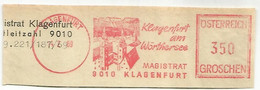 AUSTRIA KLAGENFURT FRANQUEO MECANICO METER ARQUITECTURA 1969 - 1961-70 Lettres