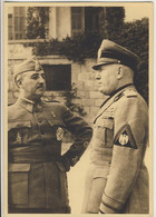 Mussolini The Duce And Francisco Franco "El Caudillo" - New And Uncommon Postcard (2 Images) - Guerra 1939-45