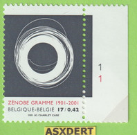 N° 2978 ** Zénobe Gramme. Plaat Nr.1 - 2001-2010