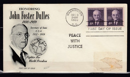 FDC Honoring John Foster Dulles Washington First Day Of Issue - 1951-1960