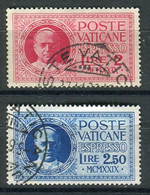 VATICANO 1929 CONCILIAZIONE ESPRESSI USATI - Unused Stamps