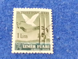 TÜRKEY--1940-50-  1LİRA  DAMGALI - Used Stamps