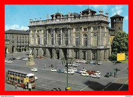 CPSM/gf  TORINO (Italie).  Palais Madama, Voiture, Autobus, Pub Cinzano. .*7778 - Palazzo Madama