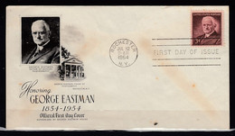 FDC Honoring George Eastman Rochester First Day Of Issue - 1951-1960
