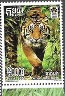 CAMBODIA, 2022, MNH, TIGERS, TIGER FORUM, 1v - Big Cats (cats Of Prey)