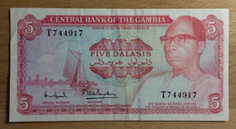 Gambia 5 Dalais 1972 Circulated - Gambie