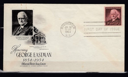 FDC Honoring George Eastman First Day Of Issue - 1951-1960