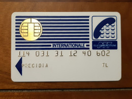 ANCIENNE CARTE A PUCE BULL PTT TELECOMMUNICATIONS INTERNATIONALE B.E !!! - Otros & Sin Clasificación