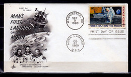 FDC Man's First Landing On The Moon Washington First Day Of Issue - 1961-1970