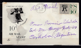 FDC Air Mail Stamp Chicago First Day Of Issue - 1951-1960