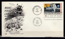 FDC Man's First Landing On The Moon Washington First Day Of Issue - 1961-1970