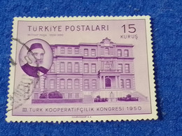 TÜRKEY--1950-60-  15K    DAMGALI - Oblitérés