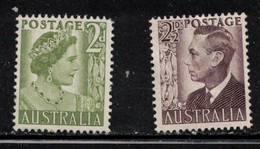 AUSTRALIA Scott # 231-2 MH - Numbers In Pencil On Back - Nuevos