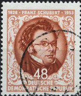 00497 - 001 - 1 MiNr. 404 DDR 1953 125. Todestag Von Franz Schubert - Gebraucht