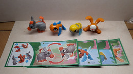 2015 Ferrero - Kinder Surprise - FS247, FS249, FS250 & FS251 - Natoons - Inverted Mirror Toys - Complete Set + 4 BPZ's - Monoblocchi