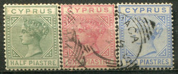 CHYPRE - Y&T N° 9-11B (o) - Used Stamps