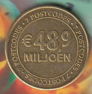 Postcodes Loterij  2013     (1021) - Souvenirmunten (elongated Coins)