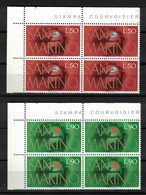 San Marino 1974, UPU **, MNH, Block Of 4, Corner-Margin - Ungebraucht