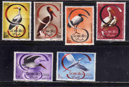 SOMALIA AFIS 1959 FAUNA AVICOLA BIRDS UCCELLI  SERIE COMPLETA COMPLETE SET MNH - Somalia (AFIS)